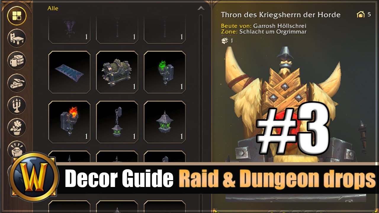 Housing Decor Guide #3:  All Raid & Dungeon Drops + Item Übersicht