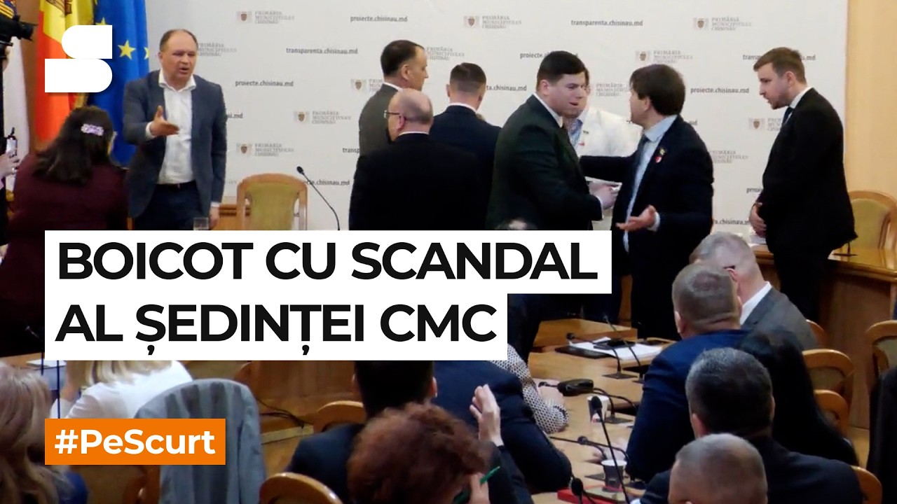 Boicot cu scandal al ședinței CMC