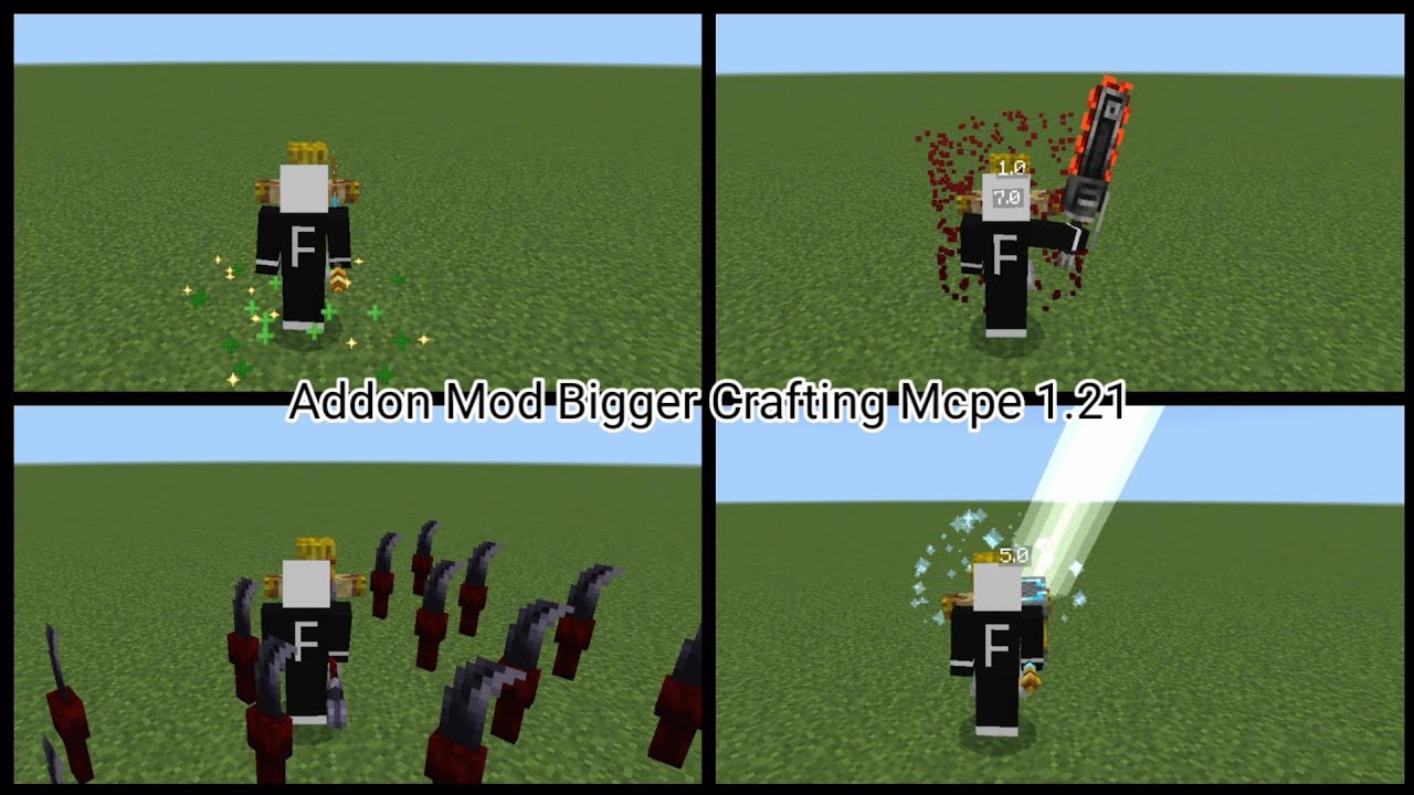 Minecraft Addon Mod Bigger Crafting Mcpe 1.21
