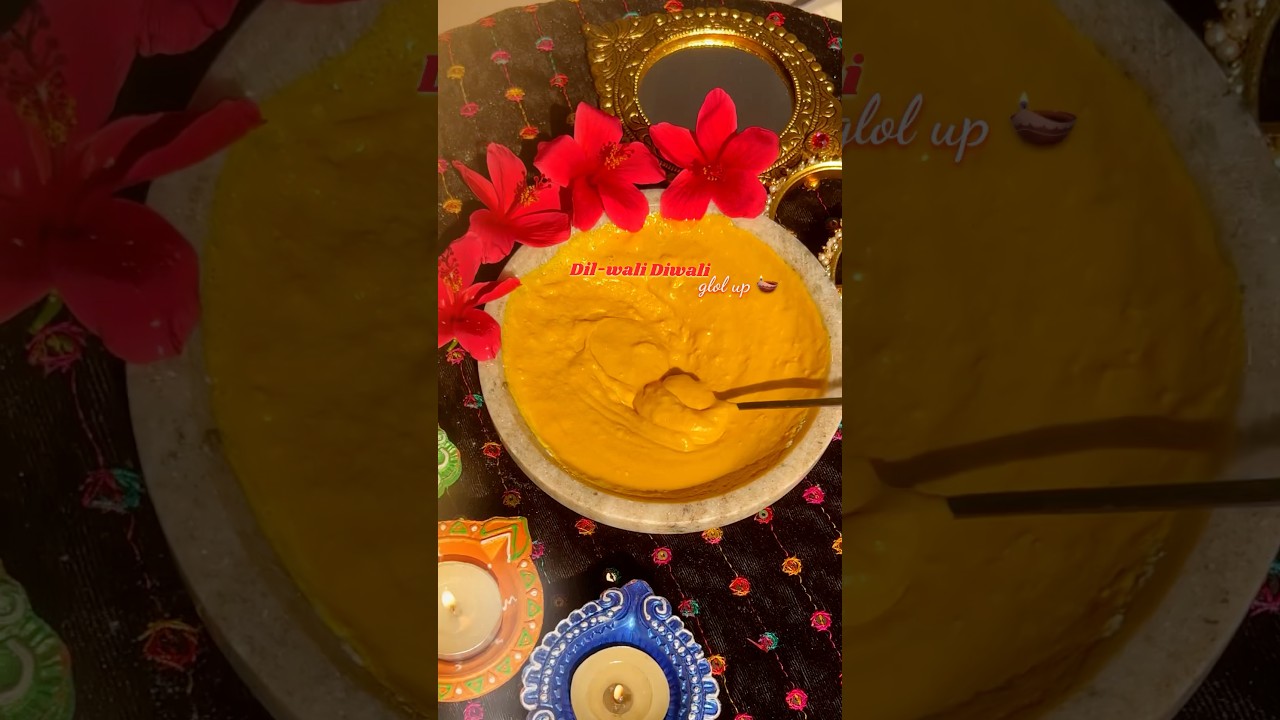 Dil-wali Diwali ubtan for glowing skin✨ #skincare #beautytips #glowingskin #trending#Diwali#facemask
