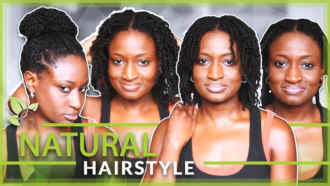 High Bun (with Mini-Twist) - NATURAL HAIRSTYLE