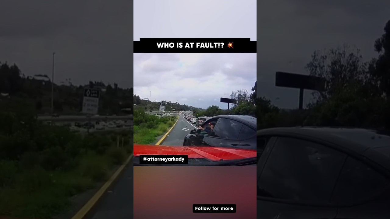 Who is at Fault for this Car Accident!? 💥🚗#shorts