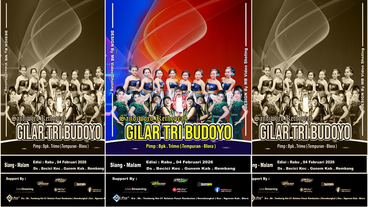 🔴Sw.Kethoprak GILAR TRI BUDOYO//Dk.Becici Gunem-Rembang//04-02- 2026//LST Audio Tegaldowo-Rembang