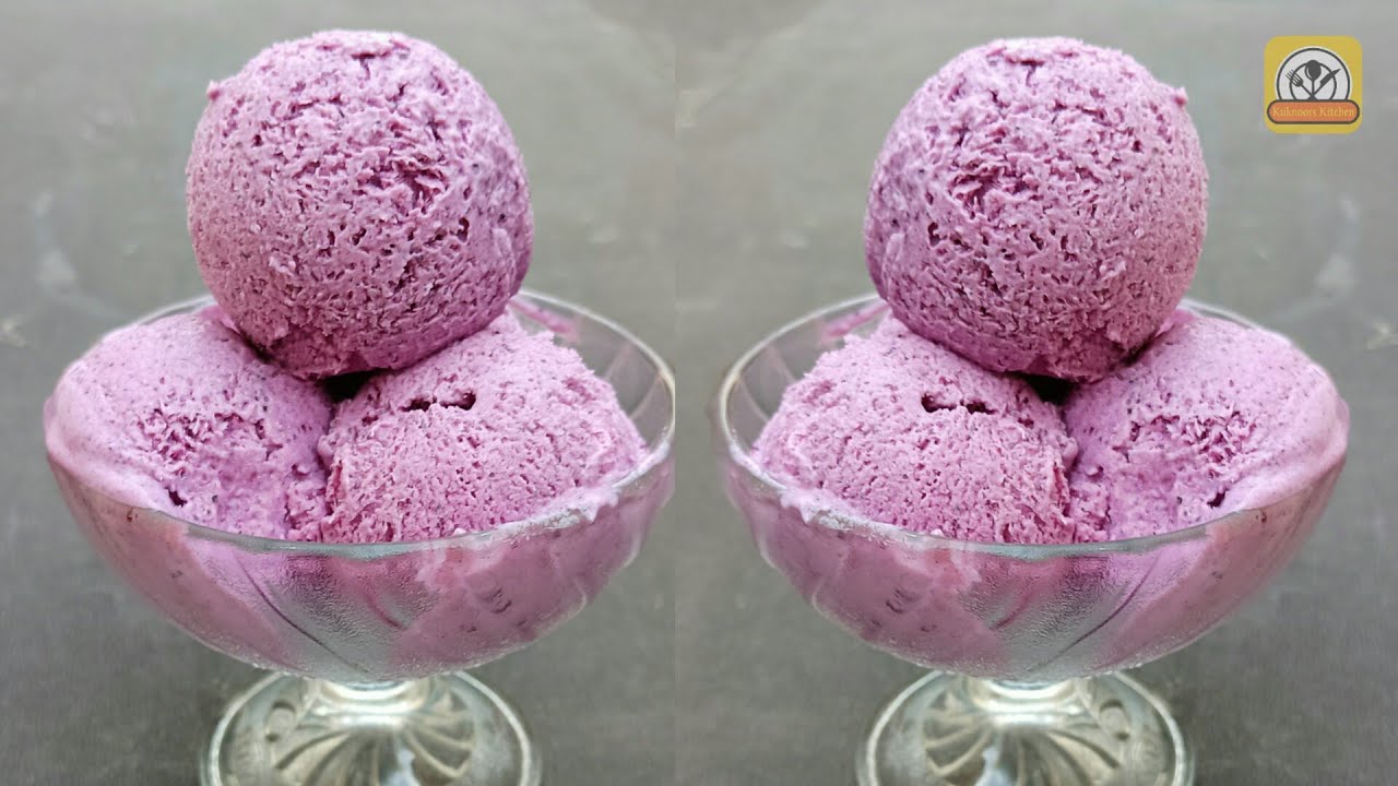 Jamun Fruit Ice Cream Recipe | Java Plum Ice Cream | Black Plum Ice Cream | Jamun Ice Cream