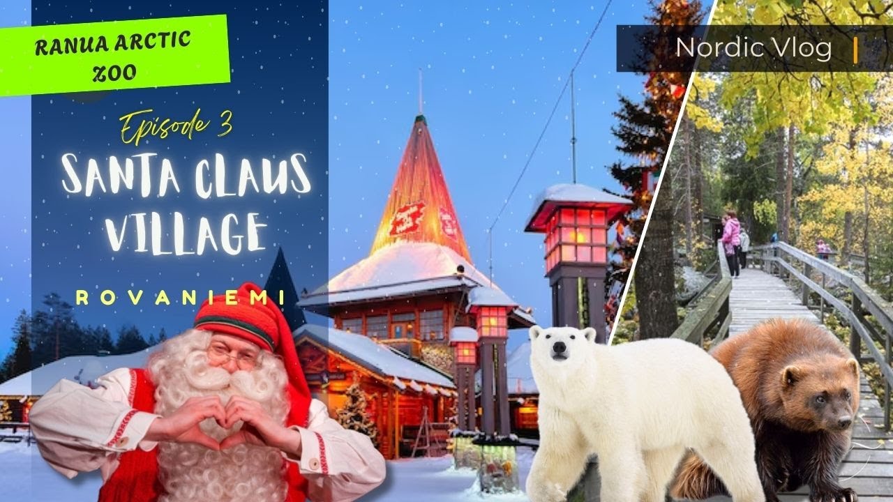 🇫🇮 EP3: Santa Claus Village | Crossing the Arctic Circle | Ranua Arctic Zoo | Finnish Lapland Tour