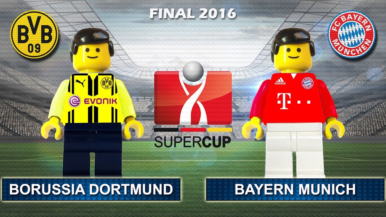 German Super Cup 2016 • Borussia Dortmund vs Bayern Munich 0-2 • DFL Supercup Film Lego Football