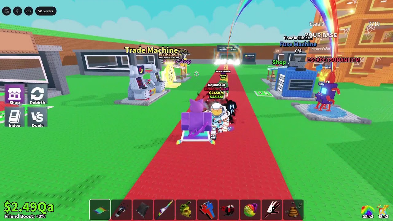 trading a noobini to a dragon
