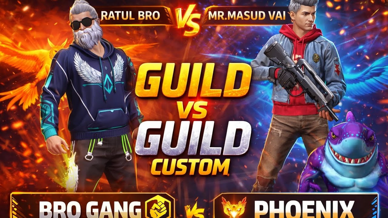BRO Gang Vs Phoenix Custom Match Guild Vs Guild 