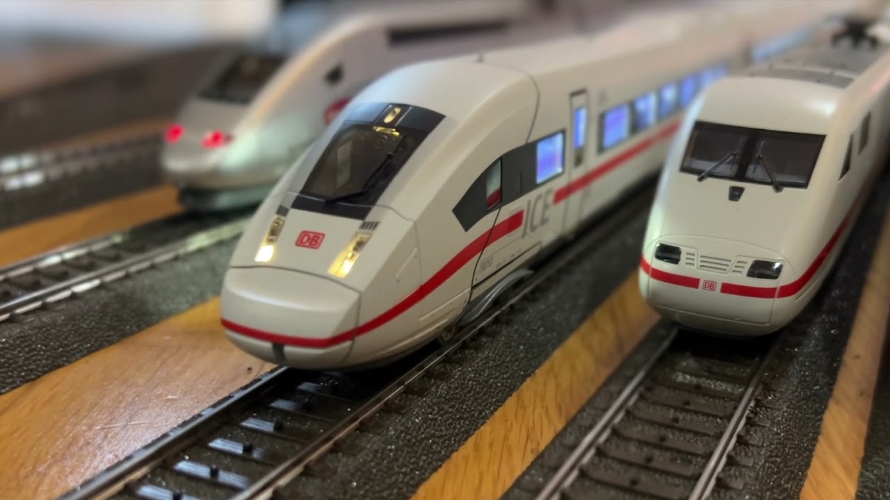 #Märklin ICE 4 (39714) im ersten Betrieb – mit Thalys, TGV POS, ICE 3 und ICE 2 auf der Teststrecke!