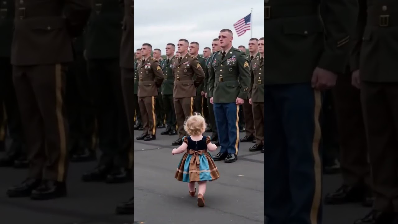 The Parade Ground Turned Into a Family Moment ❤️ #shorts #usa #military