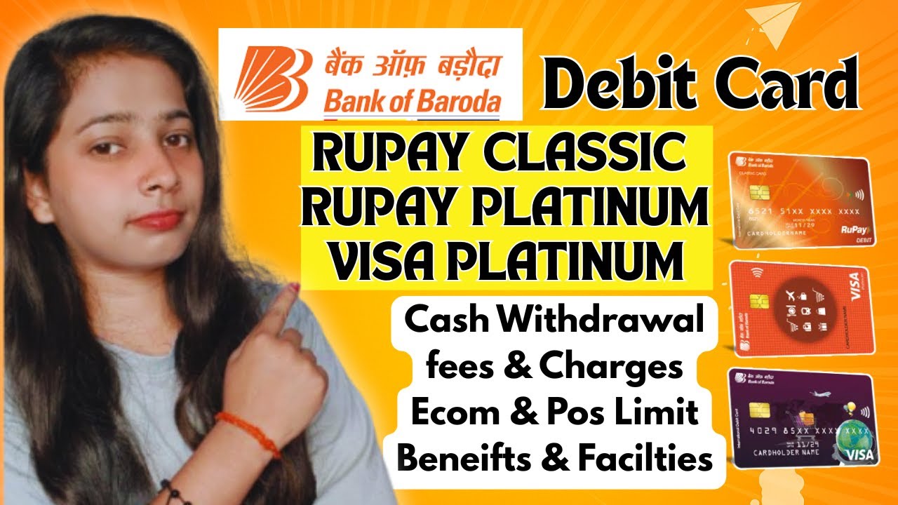 Top 3 Bank of Baroda Debit 2025/ATM Cards Fees & Charges | Issuance & Annual Fees | ATM Charges