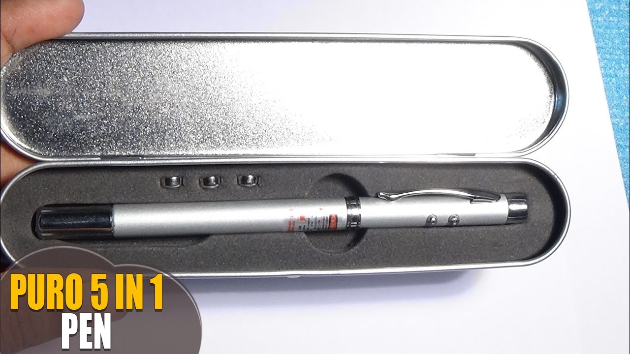 How to Use Puro 5 In 1 Multipurpose Pen | torch light pen | laser light pen, magnet pen, antenna pen