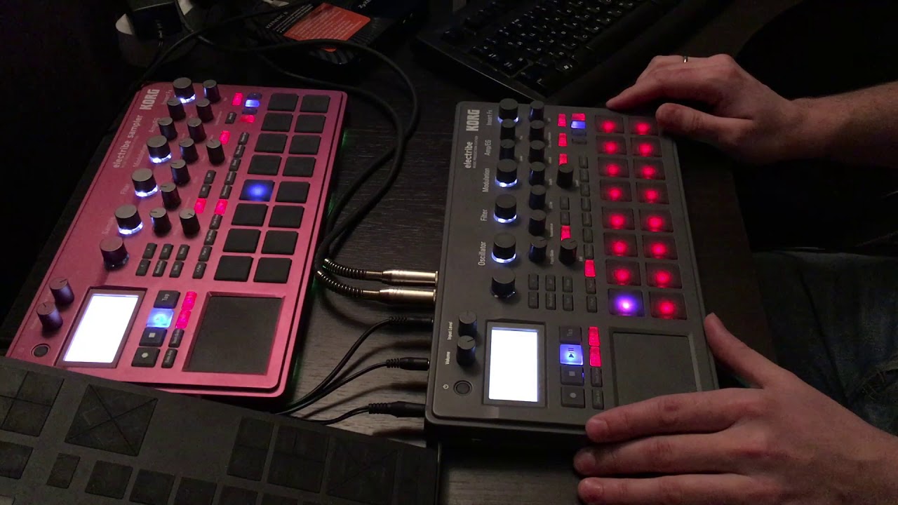 Electribe2 and Electribe2 sampler live looping (Cut-n-mute - Chase)