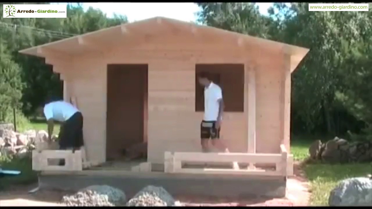 Installazione casa prefabbricata in legno