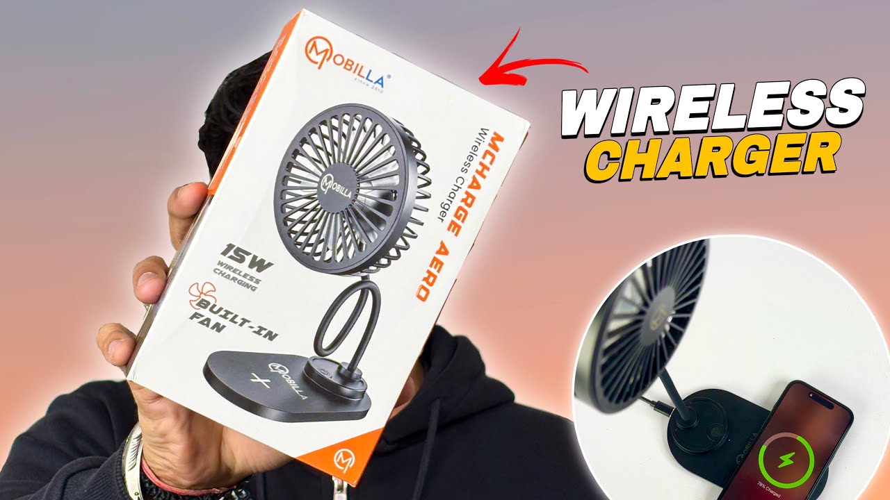Best Wireless Charger with Table Fan🔥| Mobilla MCharge Aero