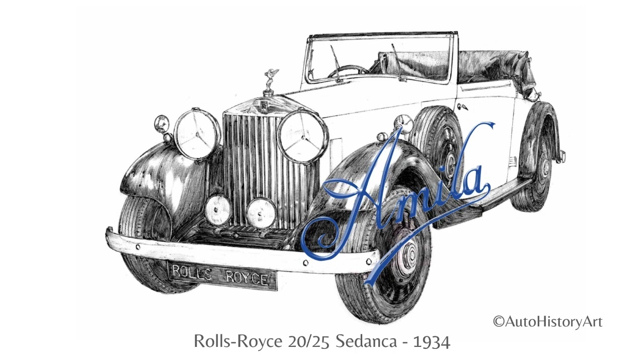 [DE] Rolls-Royce 20/25 Sedanca 1934 - Historische Automobilkunst von Amila