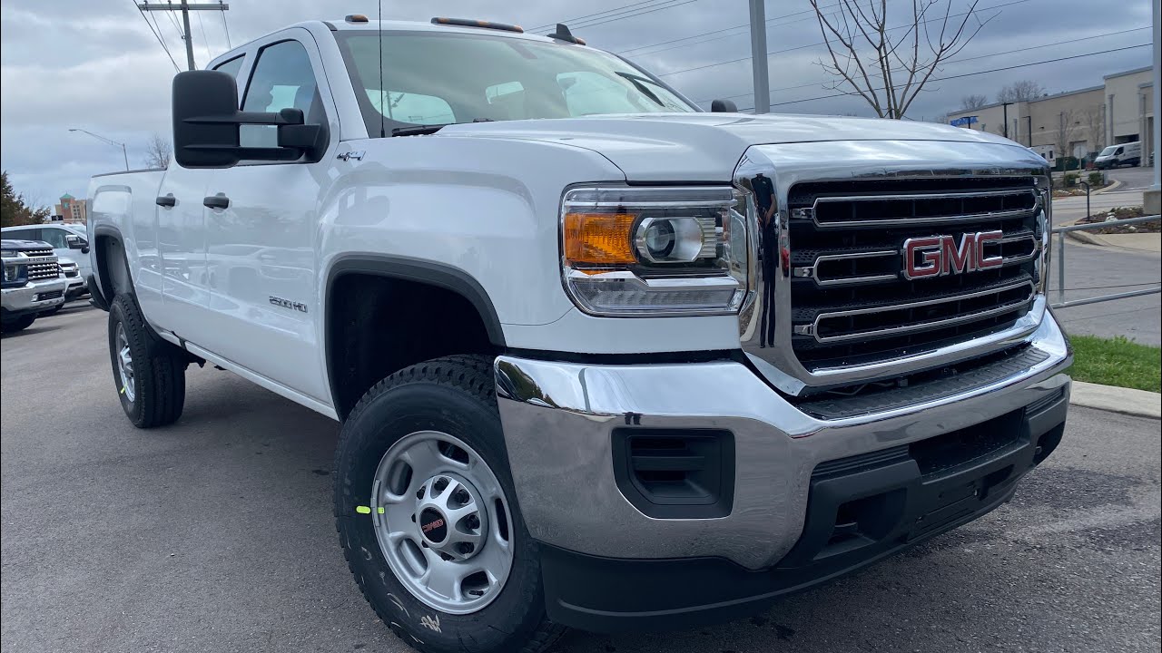 2019 GMC Sierra 2500HD Double Cab Work Truck 6.0L V8 4WD Review and Test Drive
