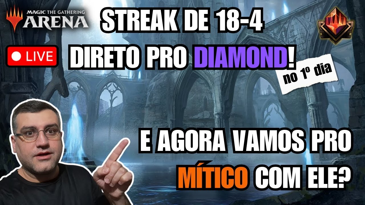 SUBI PRO DIAMOND NO PRIMEIRO DIA! 🤯 Streak 18-4 no Reset da Ranqueada – Standard MTGA 🔥