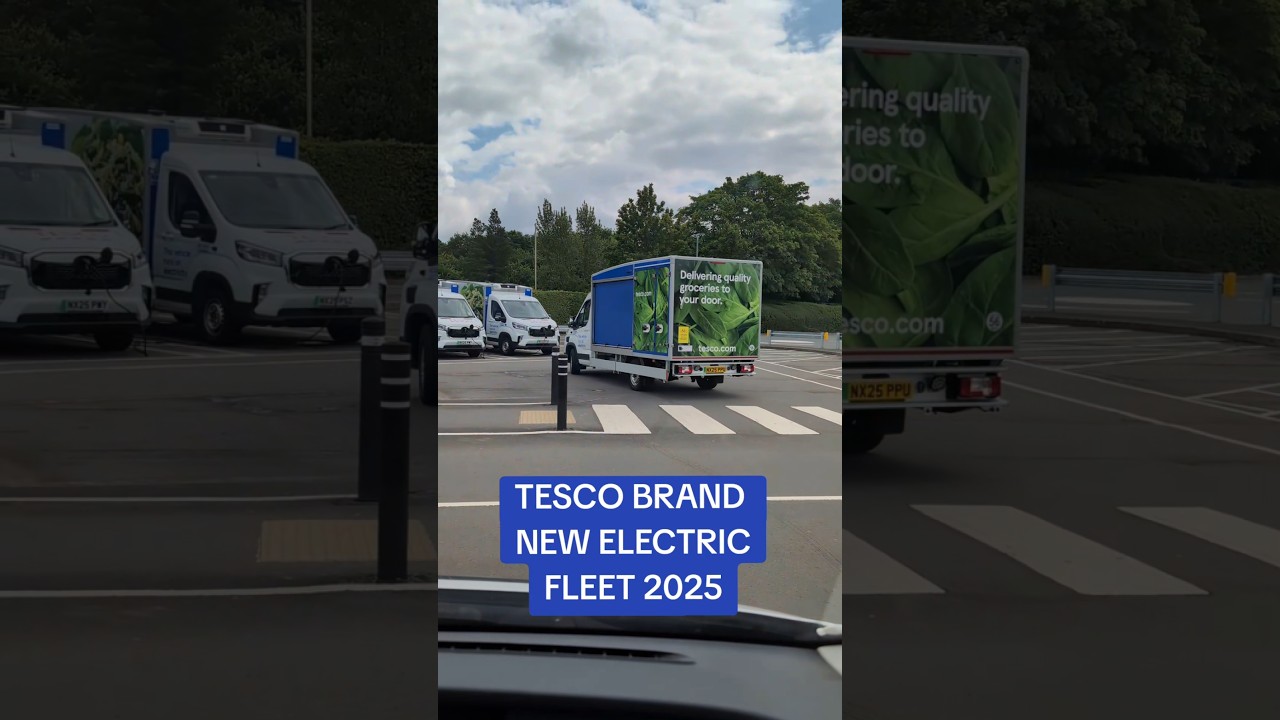 TESCO NEW ELECTRIC FLEET OF VANS 