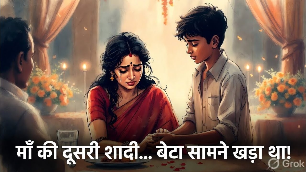 माँ की दूसरी शादी… बेटे ने सबके सामने जो कहा, पूरा मंडप रो पड़ा || emotional story 