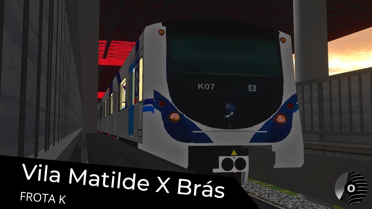 OpenBVE - VILA MATILDE x BRÁS com o TUE FROTA K da CMSP! Linha 3 Vermelha