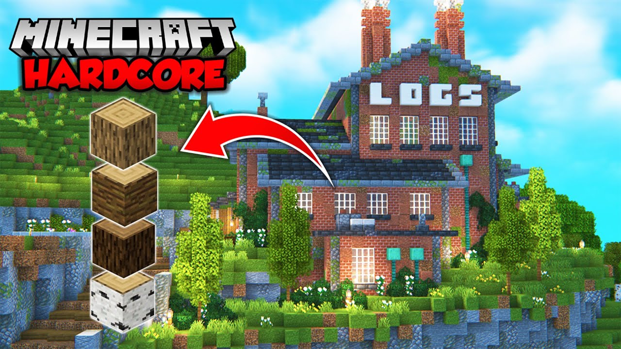 I Built The ULTIMATE Wood FACTORY in Minecraft Hardcore