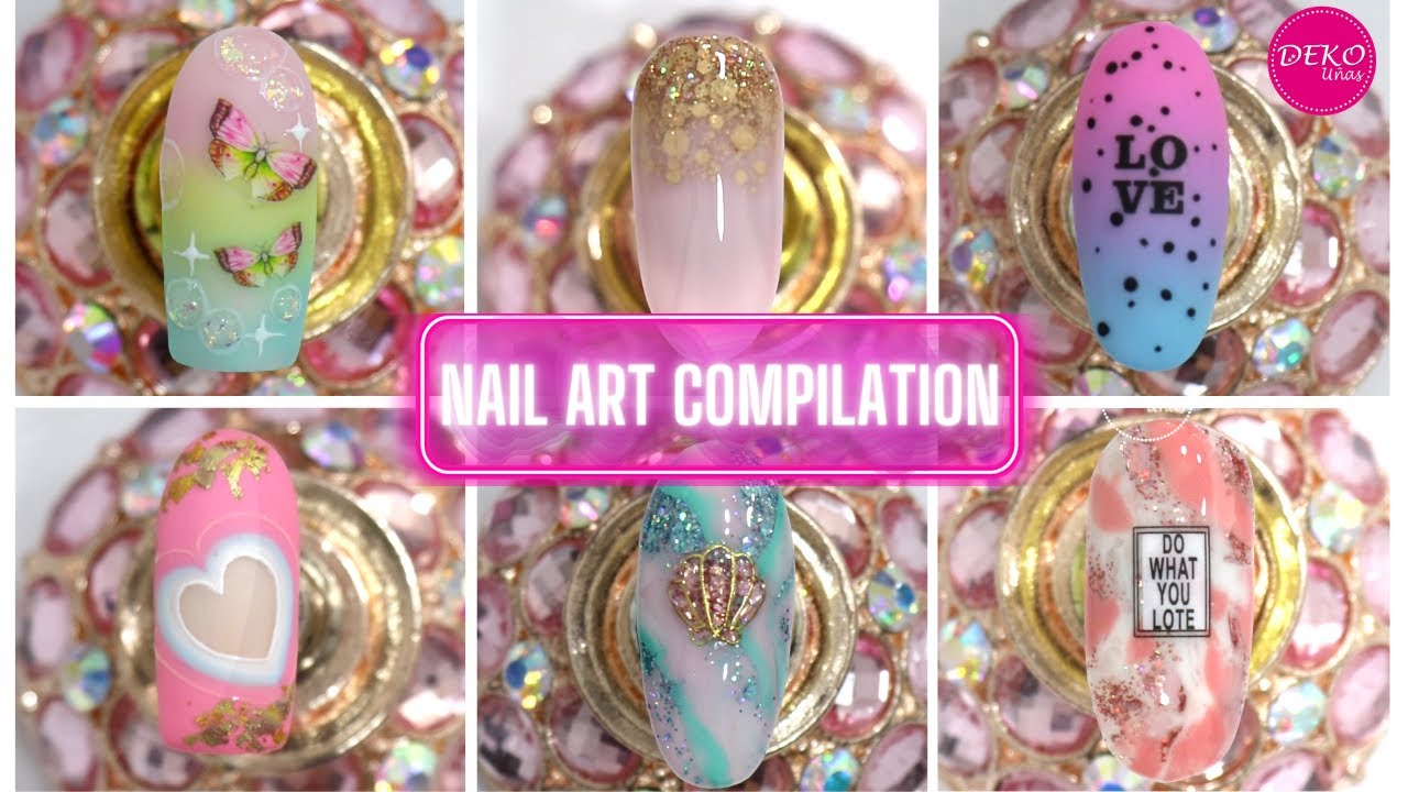 Nail Art Compilation ♥ Deko Uñas - Compilacion Diseños de uñas