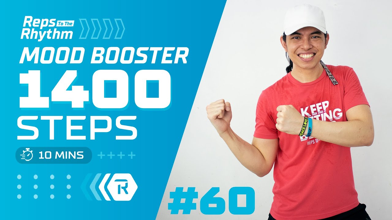 MOOD BOOSTER WALK 10 Min • 1400 Steps • Walking Workout #60 • Keoni Tamayo