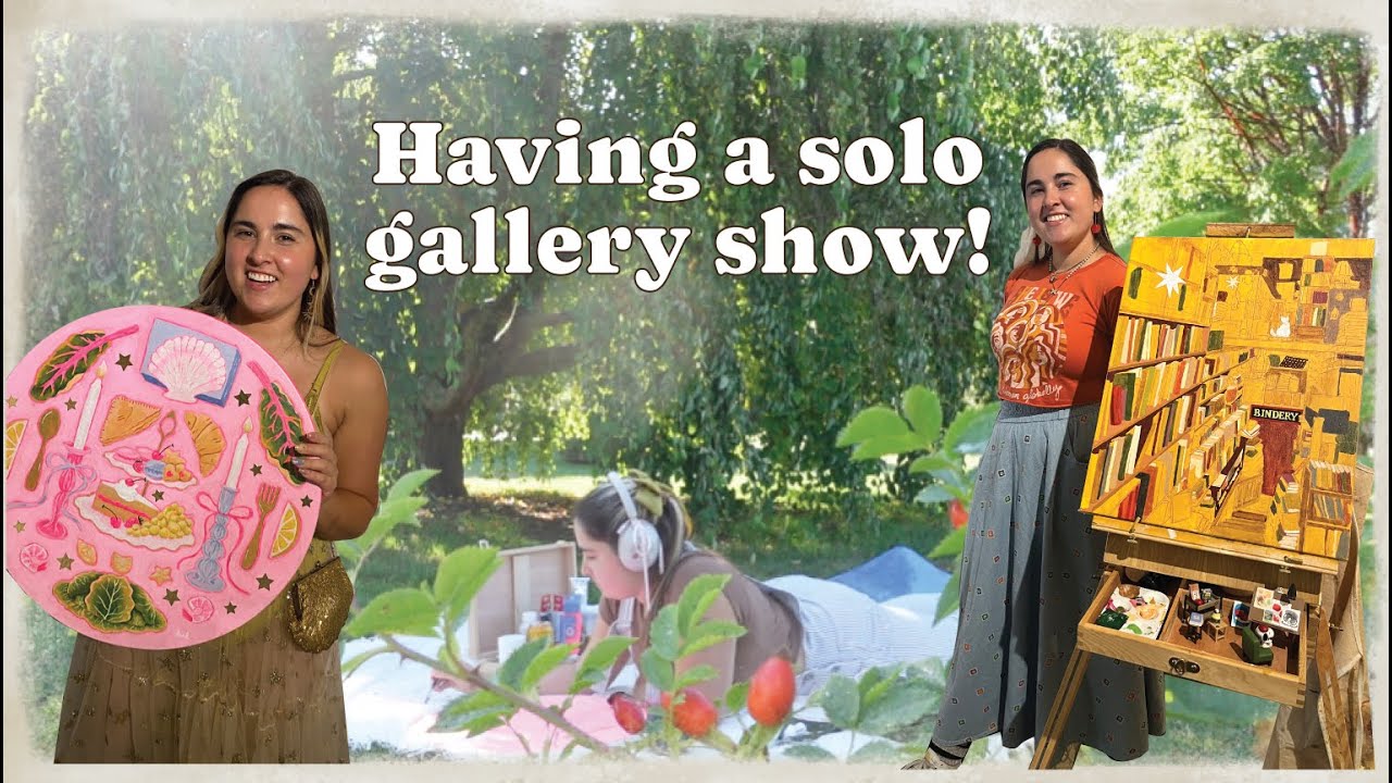 Having a Solo Gallery Show. Artist. Paint with me.