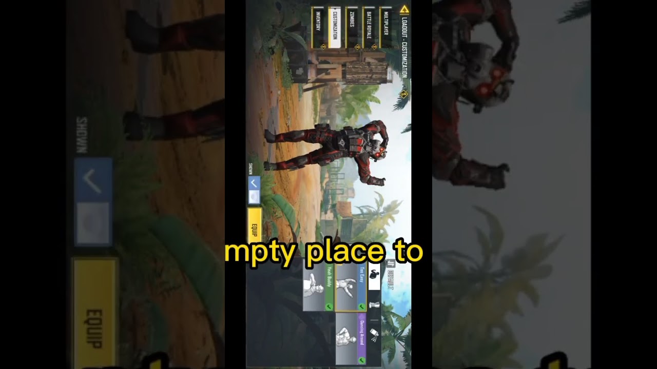 Quick and easiest way to add emotes on CODM😌🫶