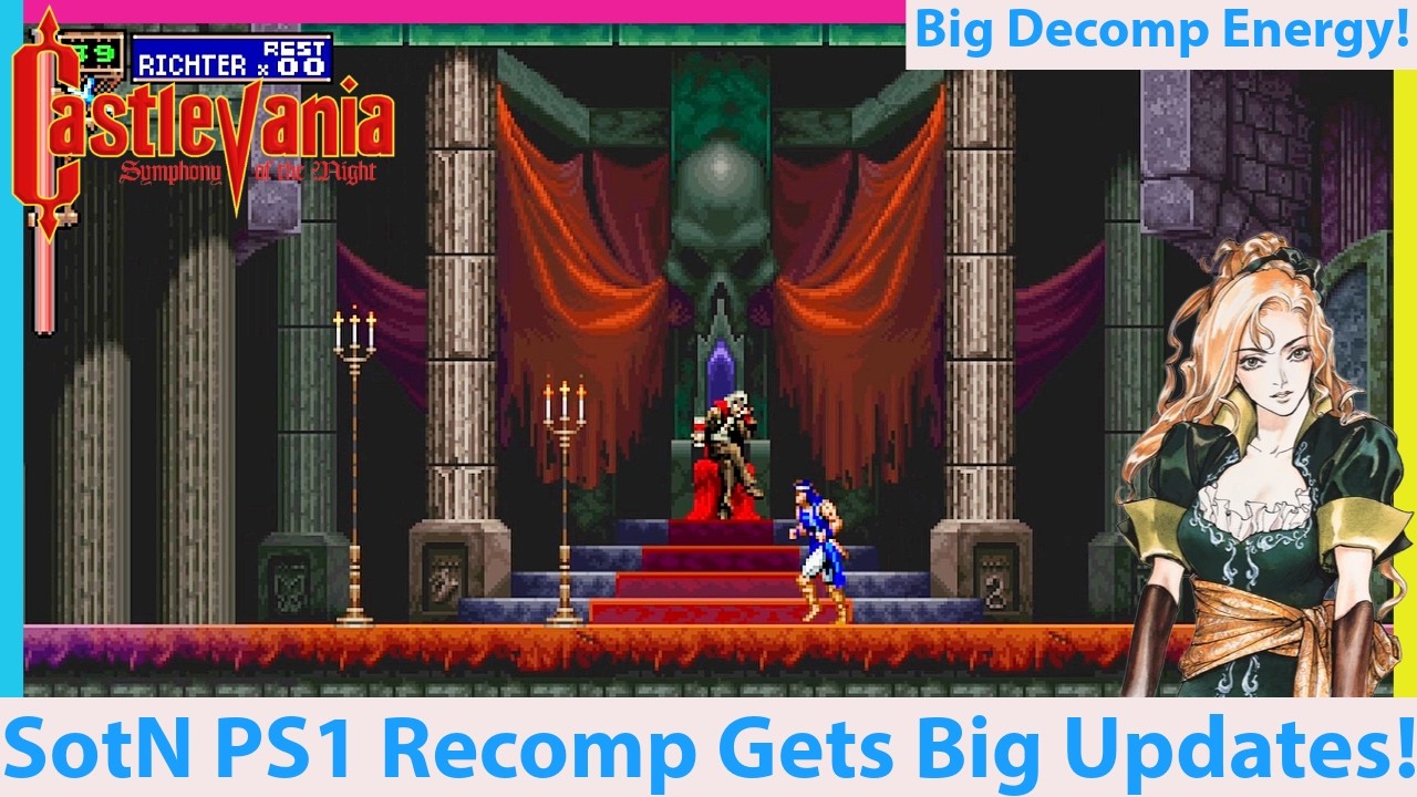 BIG Castlevania Symphony of the Night PS1 Recomp Updates
