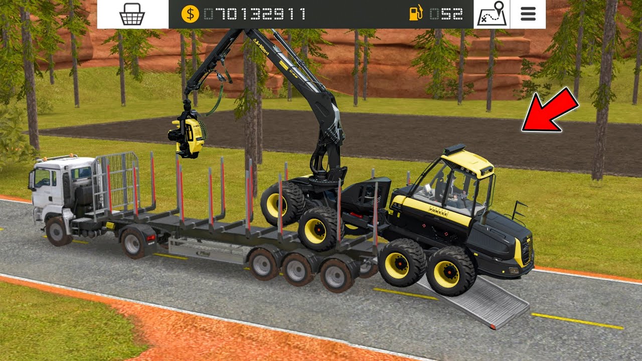 Передача лесозаготовительной техники в многопользовательском режиме в FS18 | Многопользовательски...