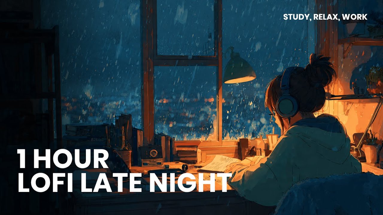 1 HOUR LOFI LATE NIGHT | STUDY | WORK | RELAXING |