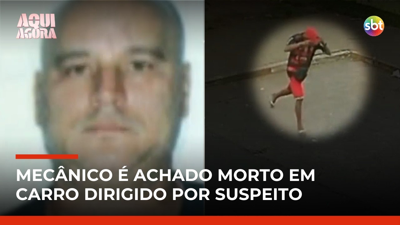 Mecânico é encontrado morto no próprio carro; suspeito que dirigia fugiu da PM | #AquiAgora