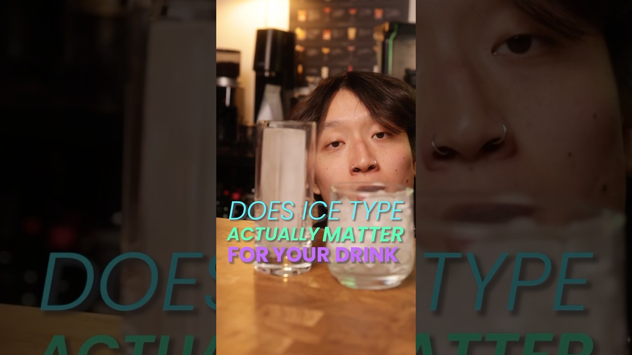 Does Ice Type Actually Matter For Your Drink?! #cocktails #bartender #bartending #mixology