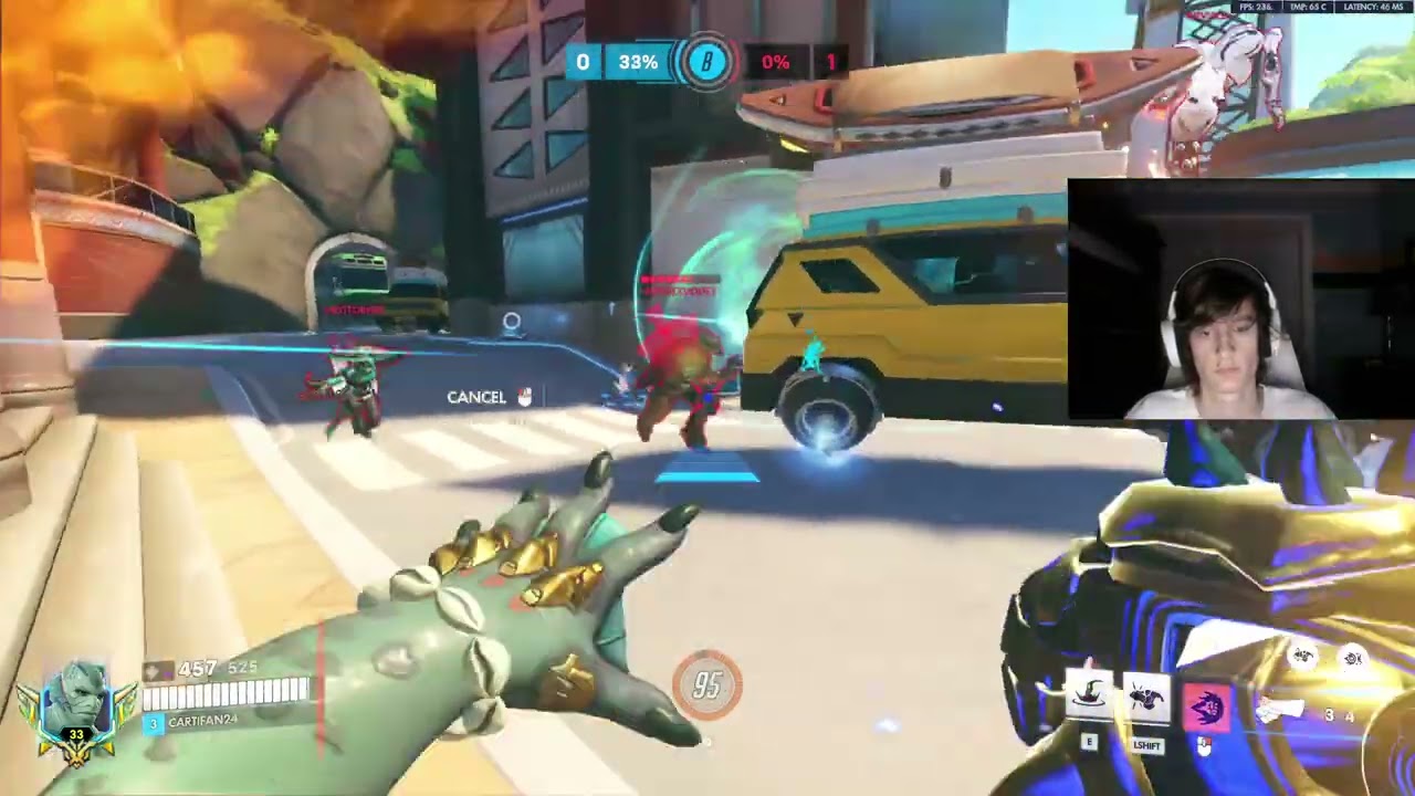 19k DMG! 35 Elims! Cartifan PRO Doomfist Gameplay Overwatch Season 1