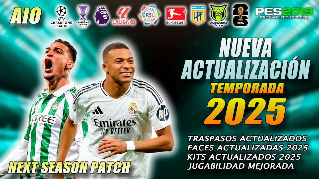💯Nuevo PARCHE TOP FC25 con TODO ACTUALIZADO AL 2025 / TUTORIAL / Pes 2019 al FC25