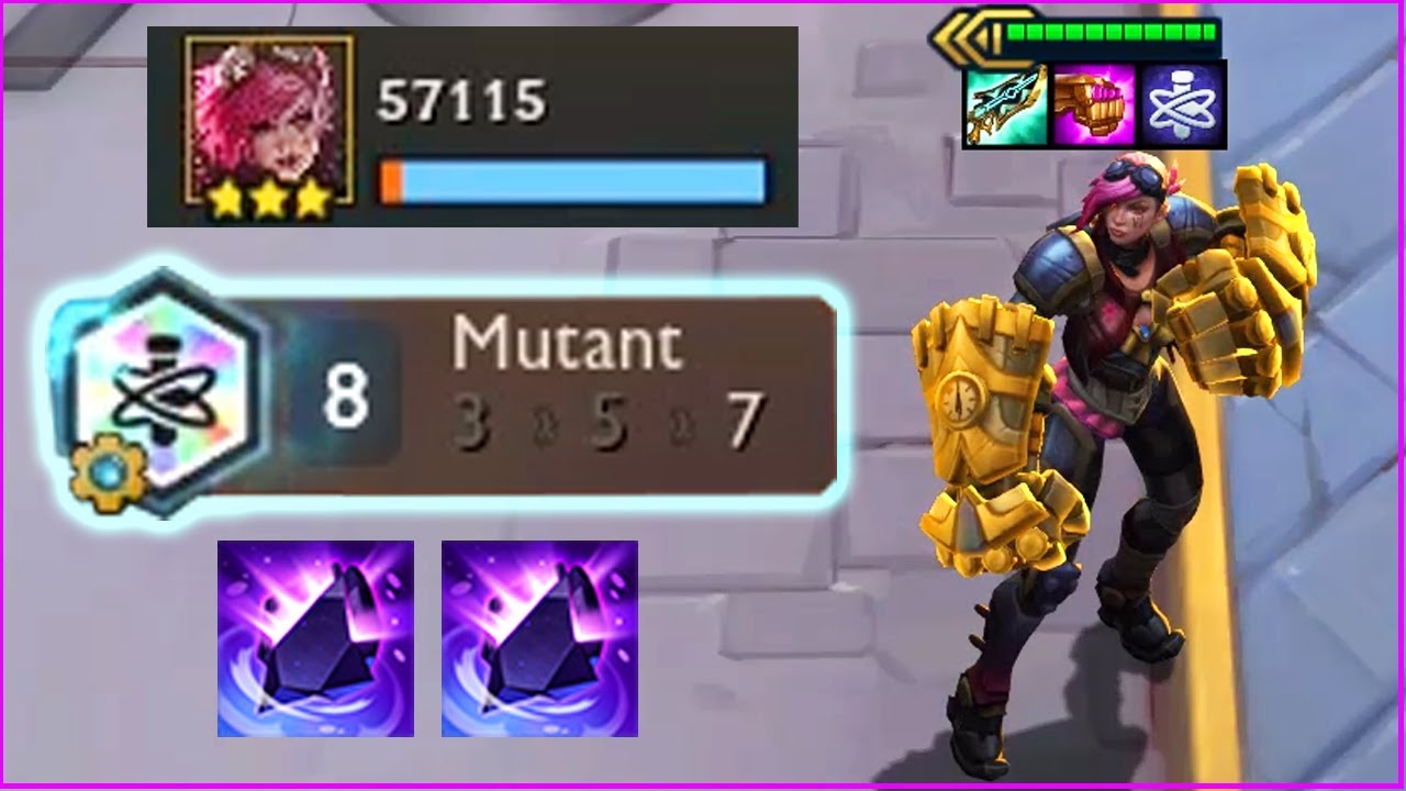 3 Star Vi ⭐⭐⭐ But Mutant! New Crazy God Mod | TFT Set 6.5