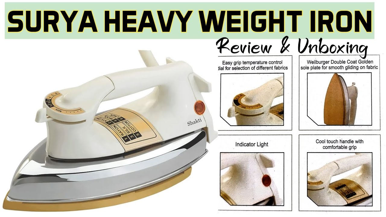 Surya Shakti Heavy Weight Dry Iron | 1000 Watt Iron| Best Budget Iron 2025 | #dryiron