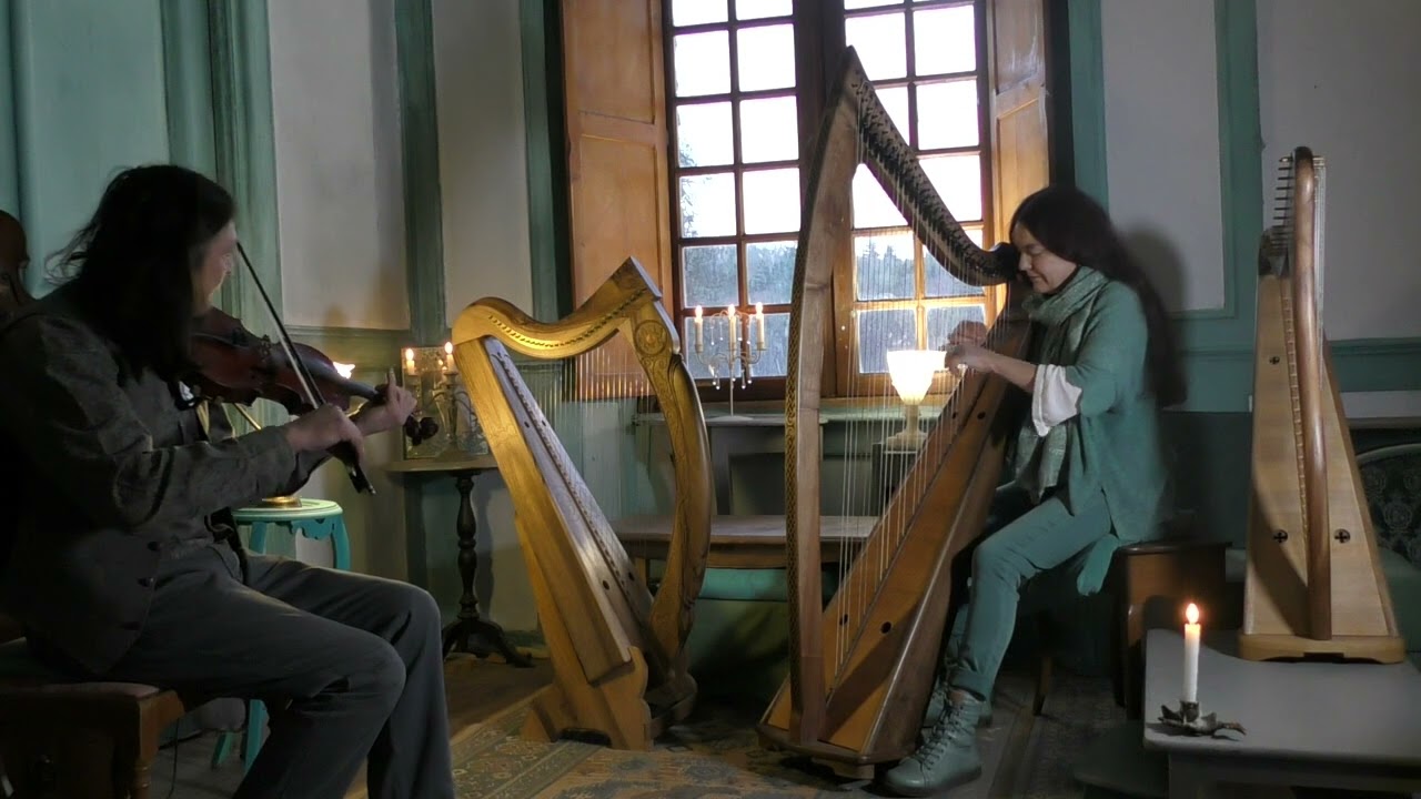 LAWENA Harpe celtique & Christophe GUILLEMOT Violon jouent 