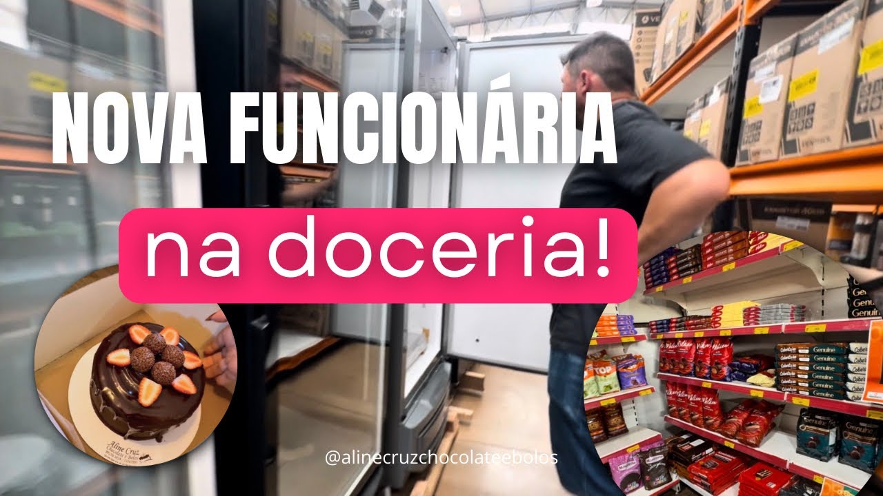 😳😳 NOVA AQUISIÇÃO NA DOCERIA! | FREEZER GELOPAR E DELIVERY | ALINE CRUZ | ROTINA REAL ☀️🍩🍰