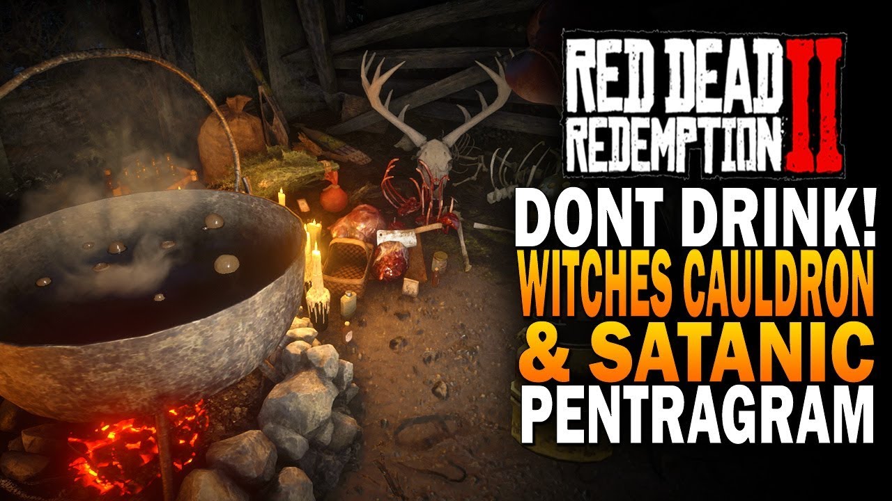 Do NOT Drink This Liquid! Witchers Cauldron & Red Pentagram! Red Dead Redemption 2 Secrets [RDR2]