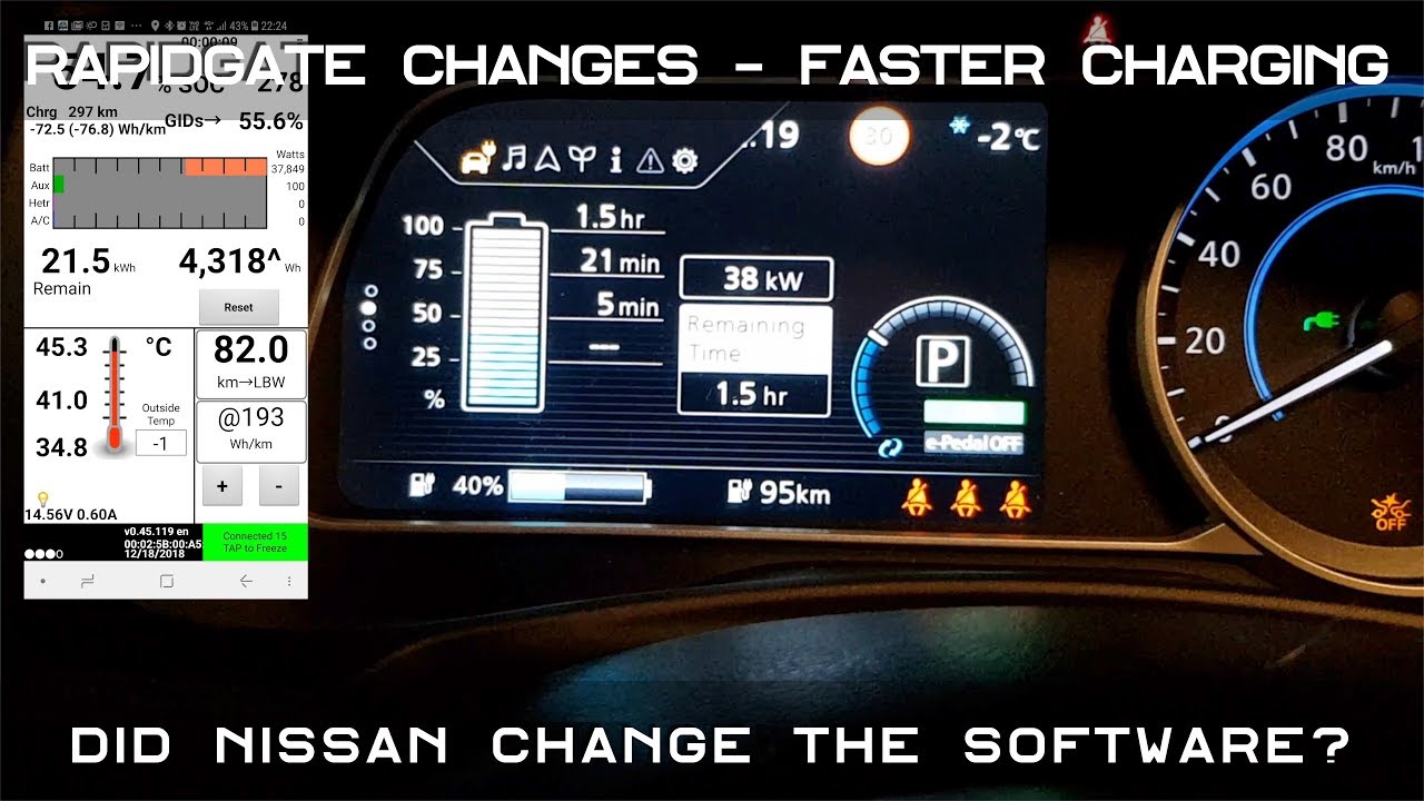 Nissan Leaf 2018 - Rapidgate changed? Less limitation in newer cars!
