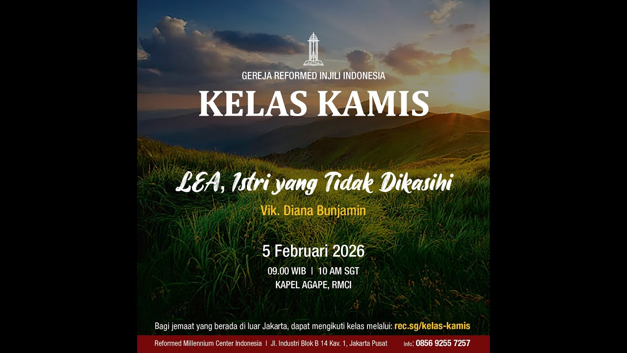 Lea, Istri yang Tidak Dikasihi (Kej 29 - 30:24) - Vik. Diana Bunjamin