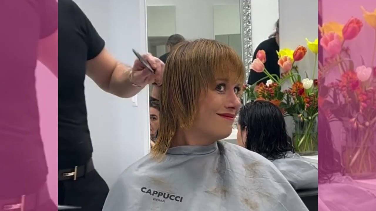 Преображение с помощью модной короткой стрижки боб ✂️ Новый модный женственный образ