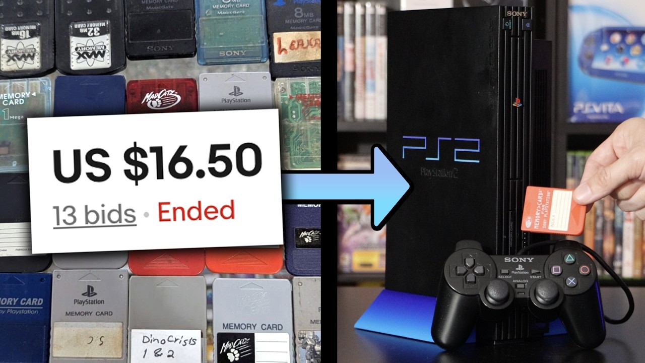I Won 20 Untested PS1 & PS2 Memory Cards From eBay, Let's Check Them