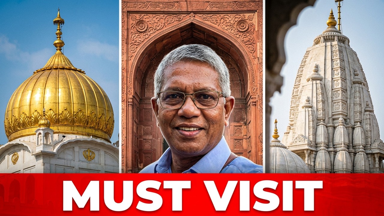Delhi Tourist Places || Jama Masjid, Jain Mandir, Gurudwaras,  Balaji Mandir, Buddha Mandir #delhi