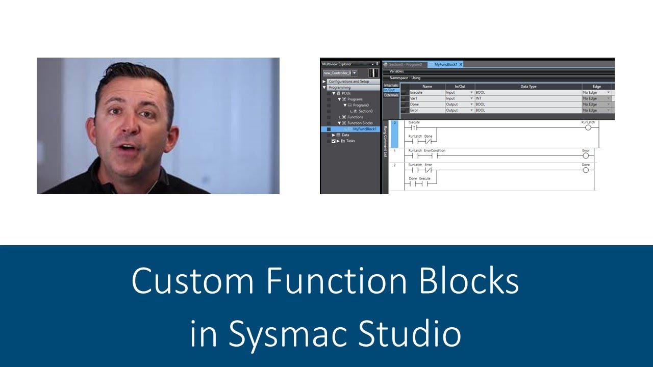 Custom Function Blocks Introduction in Sysmac Studio