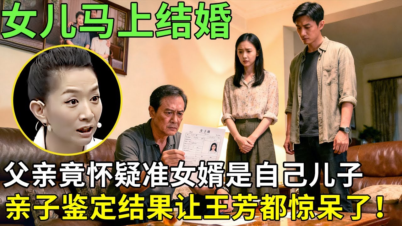 女儿马上结婚，父亲竟怀疑准女婿是自己儿子，亲子鉴定结果让王芳都惊呆了！【王芳王为念情感调解】