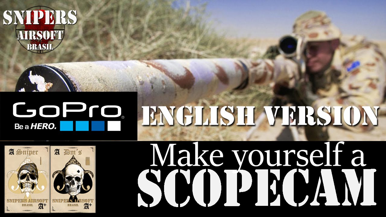 Scopecam with gopro english version  - Sniper Airsoft